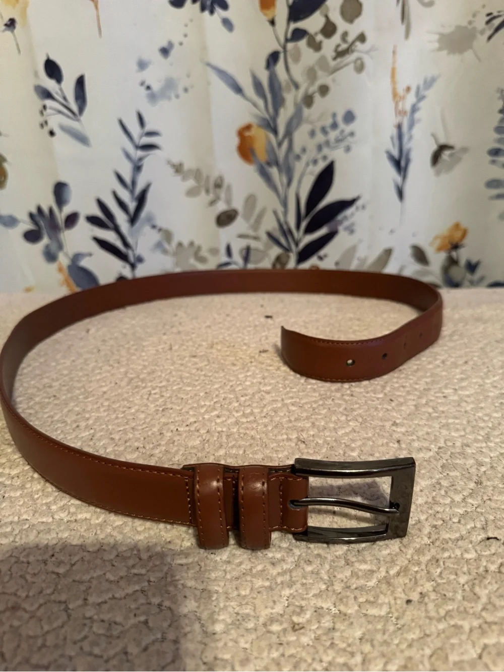 Classic Men’s Leather Belt - Brown Size 38